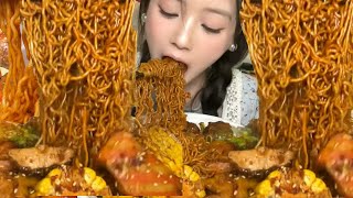 MUKBANG ASMR EP.853, Eating Spicy Noodle Challenges, Spicy noodles, Eating so fast can you do that?