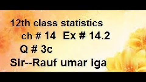 q3c ex14.2ics statistics part 2 linear regression and correlation