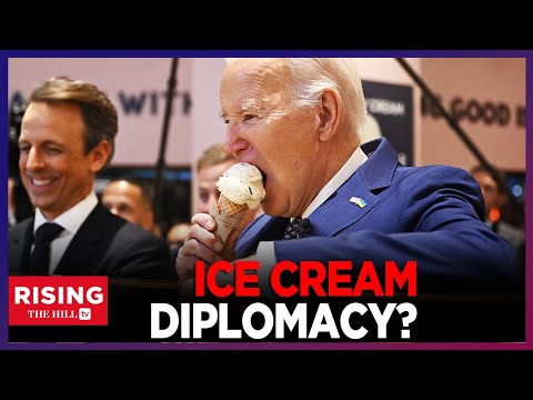 WATCH: Biden MUNCHES ICE CREAM While Telling Press Israel-Hamas CEASEFIRE Could Come MONDAY