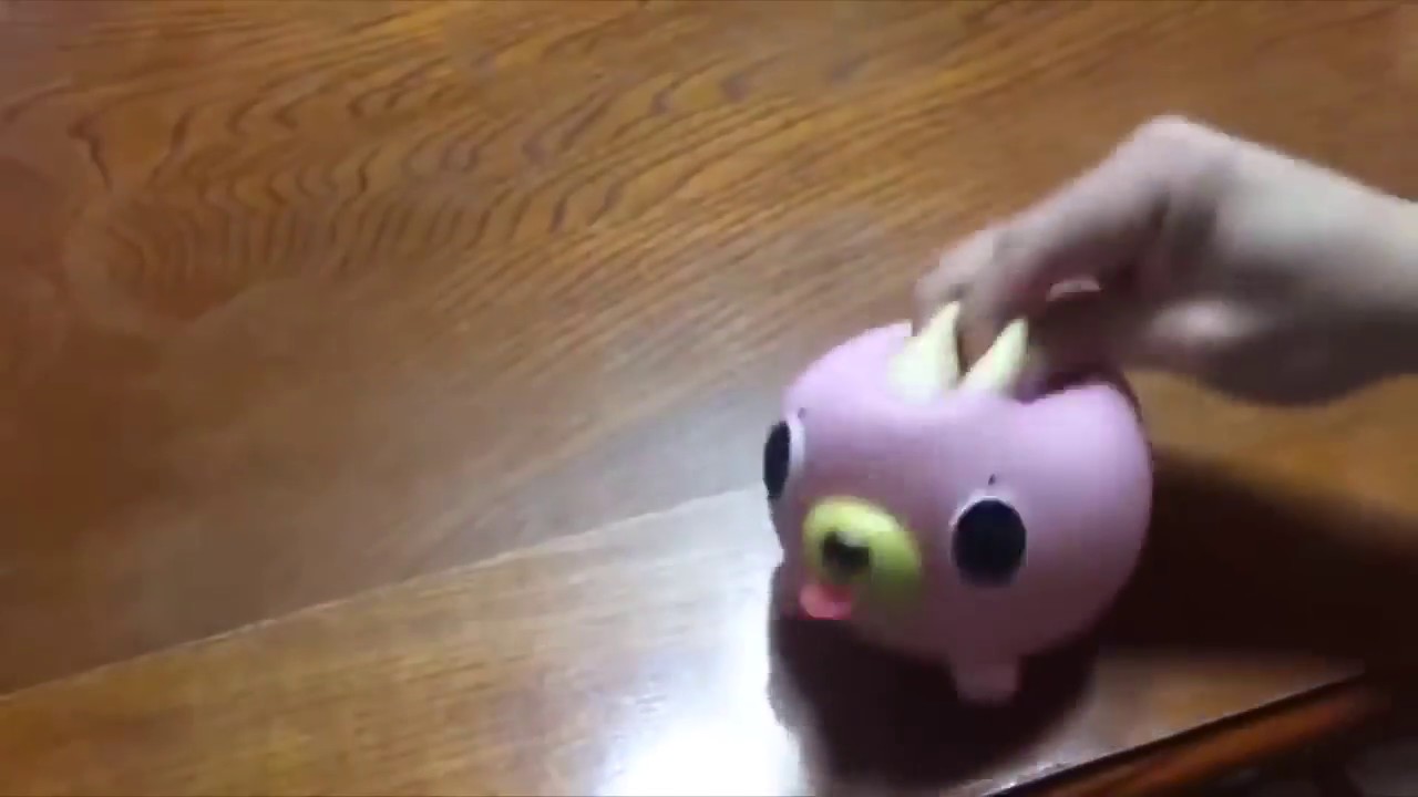 pink squeaky dog toy