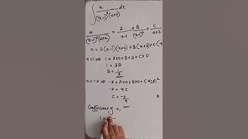 Indefinite integration of the rational function by the method of Partial fraction.#calculus #shorts