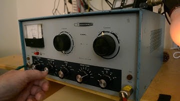 Demonstration of the Heathkit DX 60B transmitter.