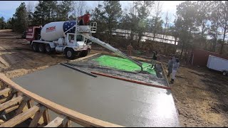 How to Install Rebar, Forms & Pouring Monolithic Concrete Slab Foundation For The Garage...