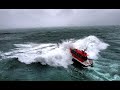 Rough weather sea trials of port lirge punching through breakers and offshore in f10