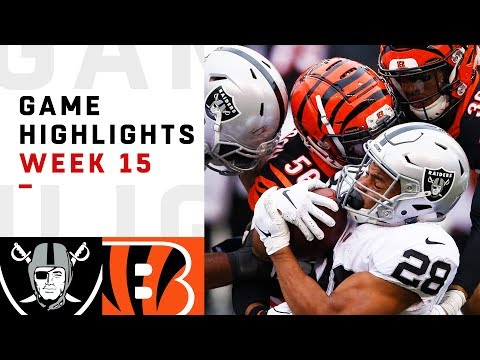 Raiders vs. Bengals Week 15 Highlights | NFL 2018