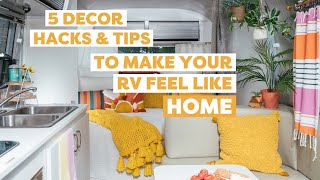 RV Decor: RV Decorating Ideas to Make Your Rig Feel Comfy