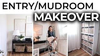 Mudroom Storage Entryway Makeover | Spring Cleaning 2022 | Small Room Organization Ideas 🌼 by Hunner's Designs 2,893 views 2 years ago 10 minutes, 4 seconds