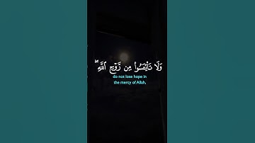 ولا تيأسوا من روح الله إنه | الآية 87 من سورة يوسف 😴🎧