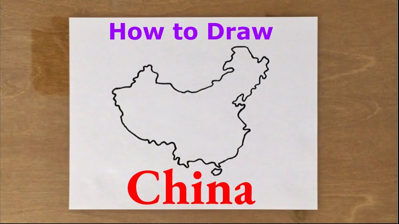 How to Draw Map of China - YouTube