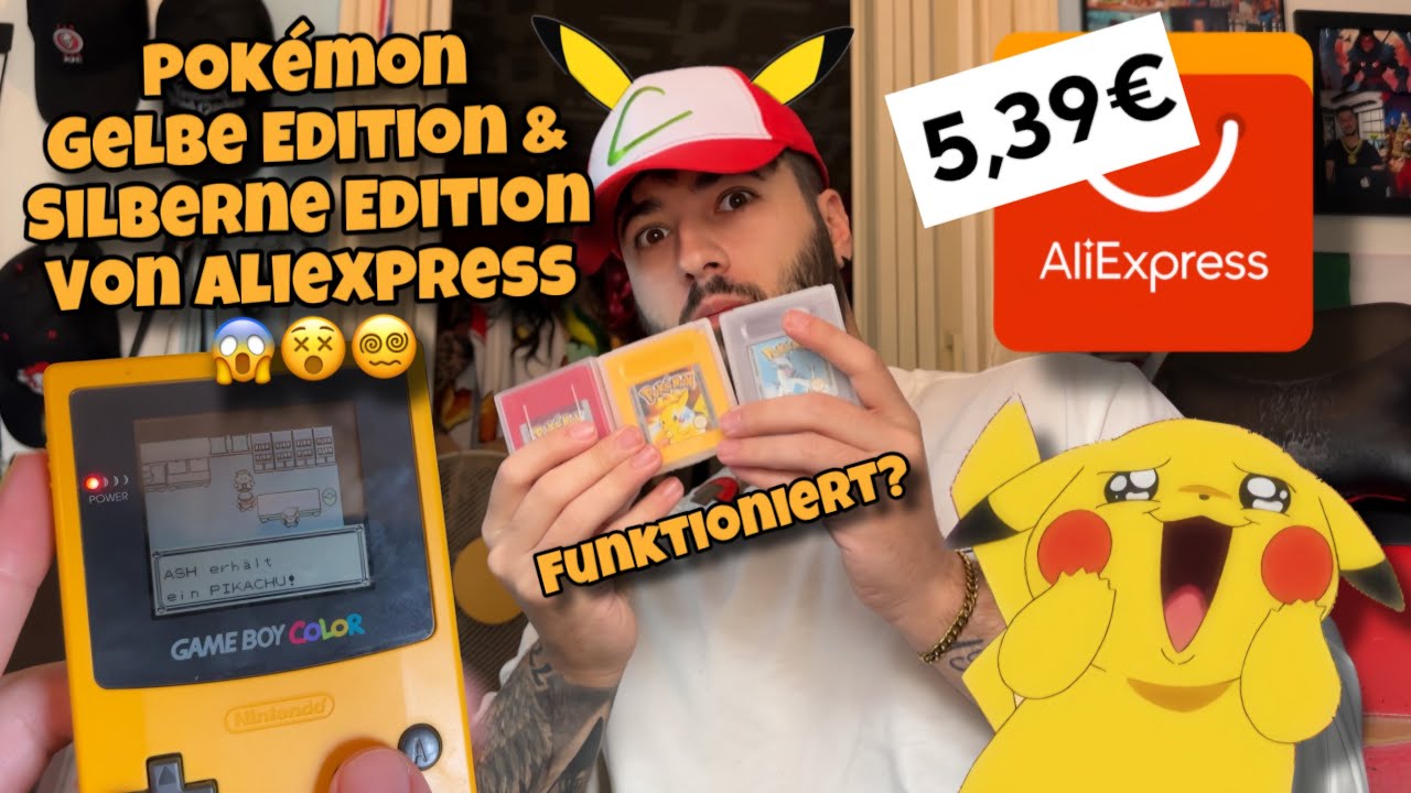 Pokemon Gelbe Edition & Silberne Edition von AliExpress gekauft & getestet 😱🎮