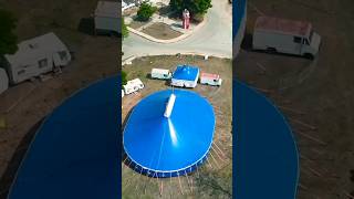Circo 🎪 Toma dron dji mini 2se #mexico #pueblo #campeche #dronevideo #circo
