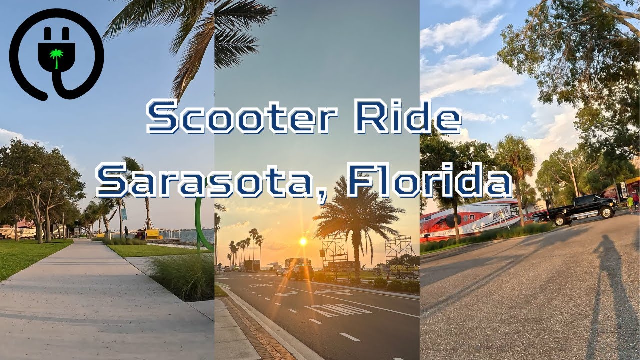 Evening Waterfront Scooter Ride in Sarasota Florida Powerboat