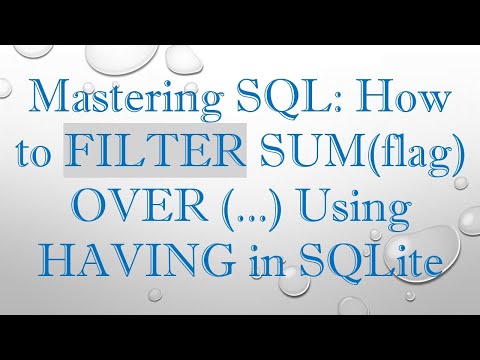 Mastering SQL: How