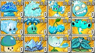 All Ice Plants Power-Up! in Plants Vs Zombies 2