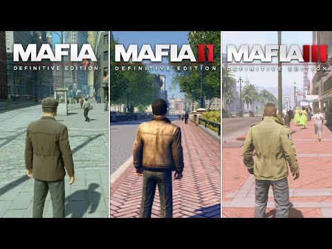 MAFIA Definitive Edition vs MAFIA 2 vs MAFIA 3 - Physics and Details Comparison