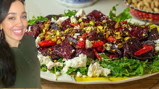 The MOST Delicious Autumn Salad!! Roasted beets & feta