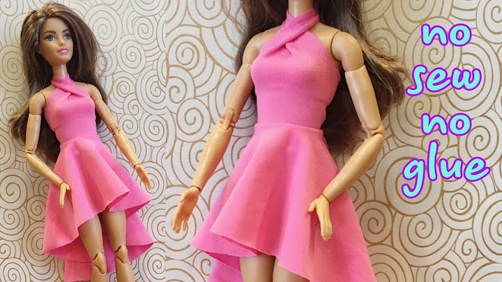 👗Cách làm váy búp bê KHÔNG MAY KHÔNG KEO #dolls #barbie #happydolls