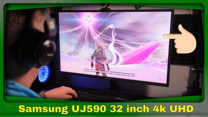 Samsung UJ59 Series - Monitor de computadora 4K UHD (3840 x 2160) de 32  pulgadas, HDMI, puerto de visualización, modo protector de ojos/libre de