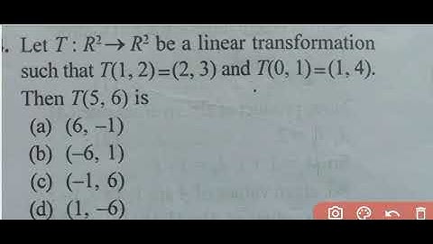 IIT JAM mathematics 2010 Linear algebra solution | Question based on linear transformation |