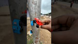 Remote control toy racing test 😱Rocket jump#shorts #rccars