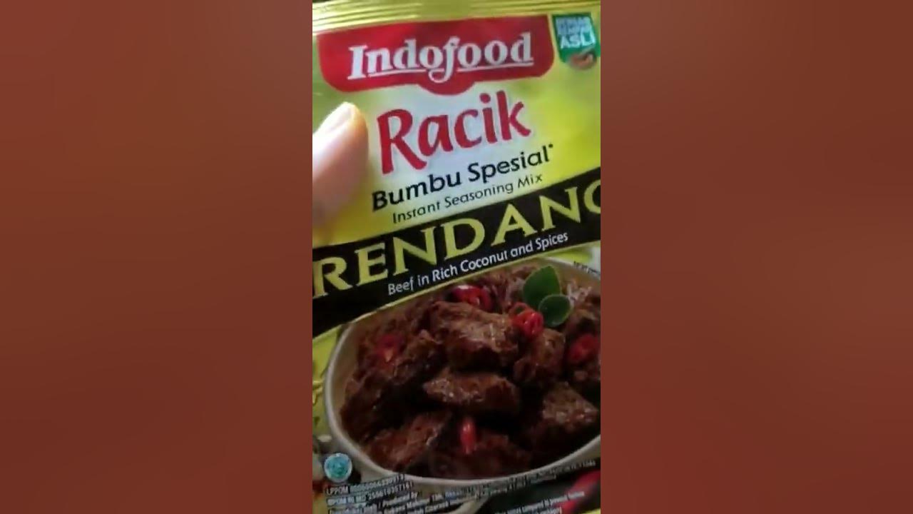 pakai bumbu rendang dari indofood 😍🙌