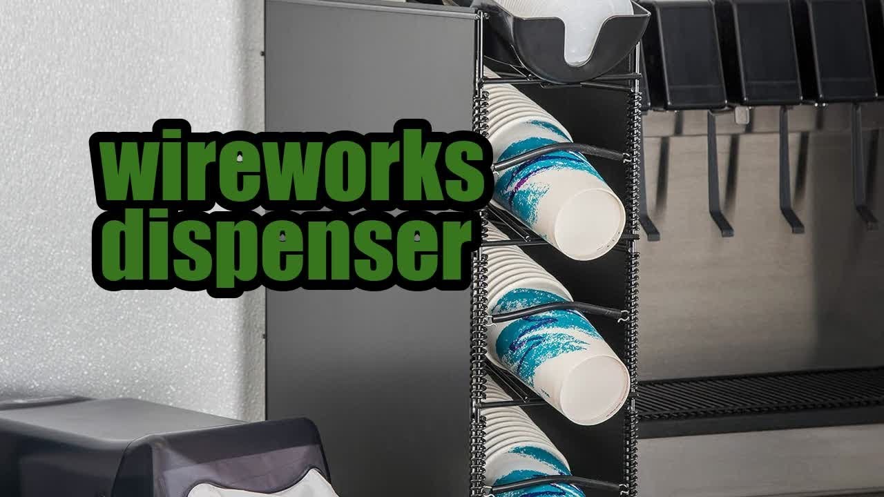 Wireworks™ Cup Dispenser & Lid Organizer