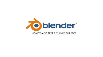 Blender How to Add Text a Curved Surface