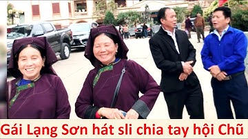 Gái Chi Lăng và trai Lục Ngạn hát sli chia tay hội Chũ 18/2