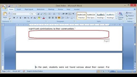Remove Extra Spacing Between & at the End of Each Page in MS Word