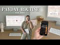 Payday routine  budget breakdown account setup transfers   how i budget weekly 