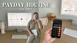 PAYDAY ROUTINE | budget breakdown, account setup, transfers  + how I budget weekly 💰