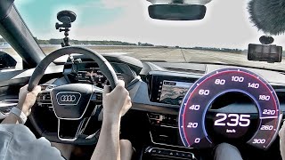 Audi e-tron GT Acceleration 0-100 100-200 0-200 top speed test