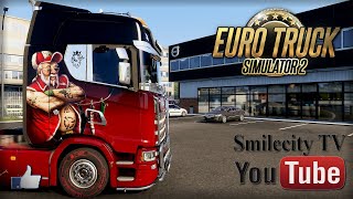 ETS2 Live. Euro Truck Simulator 2. С Грузом По Европе. Scania S-series. Конвой. #971