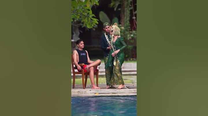 Pengantin wanitanya ganjen jadi tak lempar ke kolam