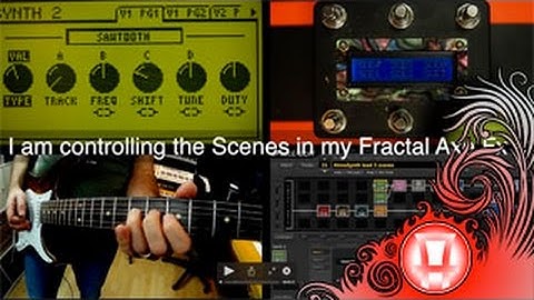 How to control scenes on Axe Fx II with the MC 6 from MorningstarFX