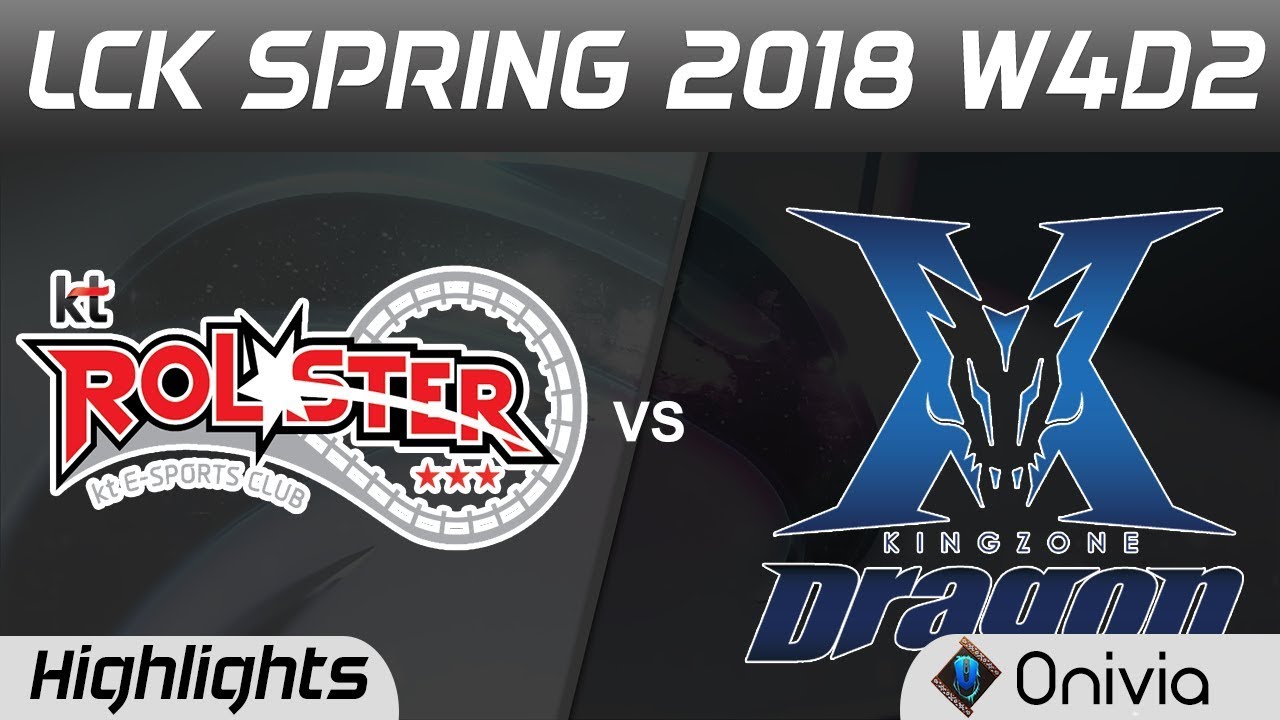 KT vs KZ Highlights Game 1 LCK Spring 2018 W4D2 KT Rolster vs King Zone DragonX by Onivia