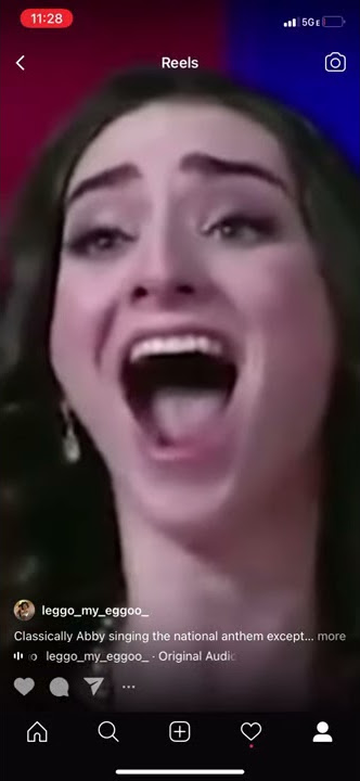 Classically Abby singing the national anthem except it’s just the unnecessarily high notes