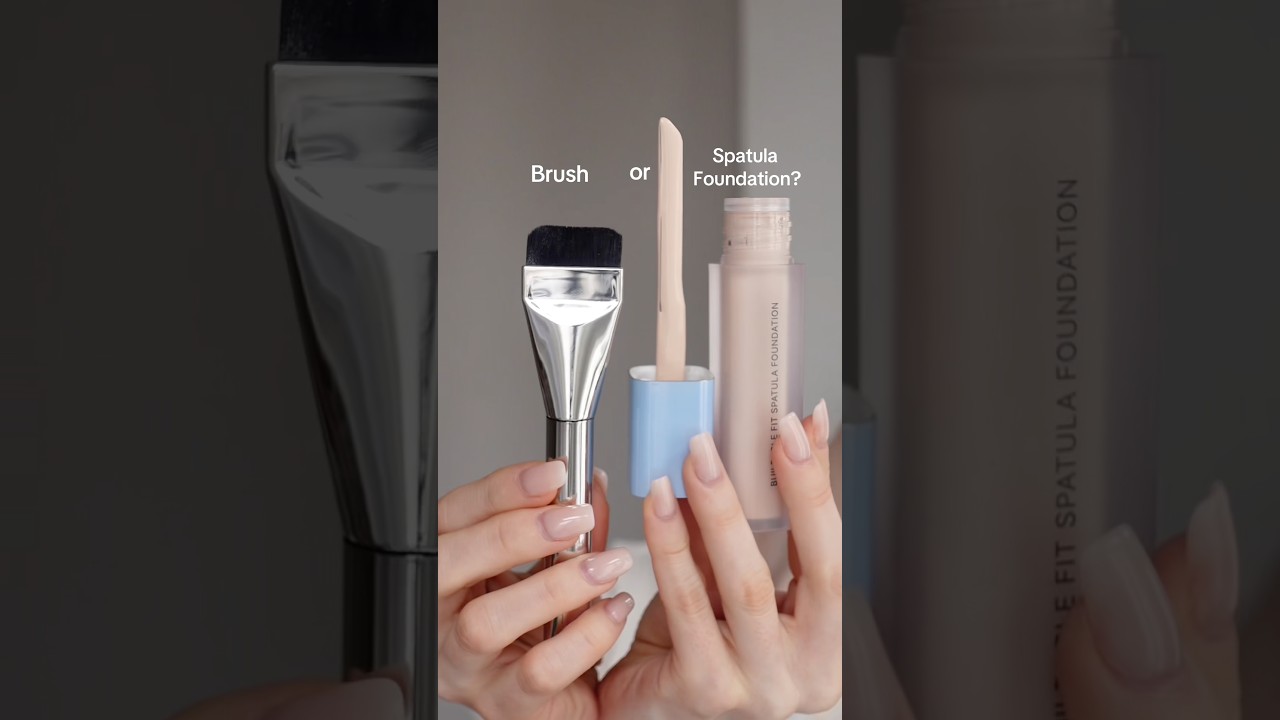 Brush or Spatula Foundation? 🩵✨ 