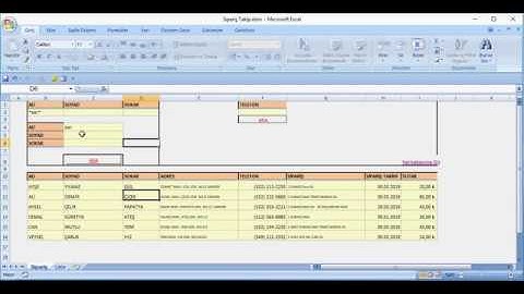 Makro Kaydetme! Basit Sipariş Takip Sistemi (Gelişmiş veri filtreleme + makro + arama butonu)