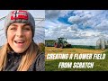Creating a FLOWER FARM from scratch | how to make and plan new FLOWER BEDS | MY NEW GROWING AREA |
