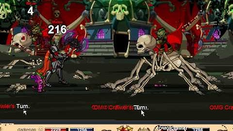 dragonfable darkenan base class vs 2 stongest crawler