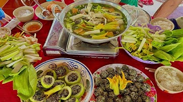 Bắt Mớ Ốc Bưu Làm Món Chả Ốc Nấu Lẩu Nước Dừa Tươi Nhúng Trái Bầu •UMQT | #970