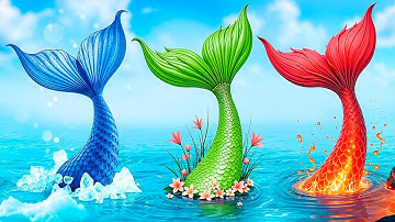 From Nerds To Beautiful Mermaids Makeover! Fire, Ice and Earth Mermaids!