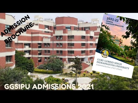 Ip University Admission Process Admission Brochure Admissions 21 Ggsipu Youtube