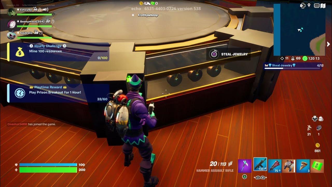 How To Get Gold In Prison Breakout Fortnite Fortnite_Prison Breakout 3.0, How to Rob Jewelry Store. 2022 - YouTube
