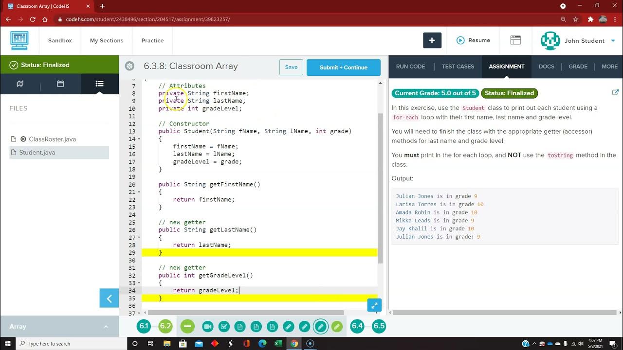 Codehs nitro 6 3 youtube