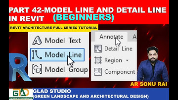 MODEL LINE AND DETAIL LINE IN REVIT(PART 42) #revit #gladstudioarchitects