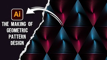 How to create a 3D Geometric Pattern in Illustrator| Seamless Pattern |Vector Background| #graphics