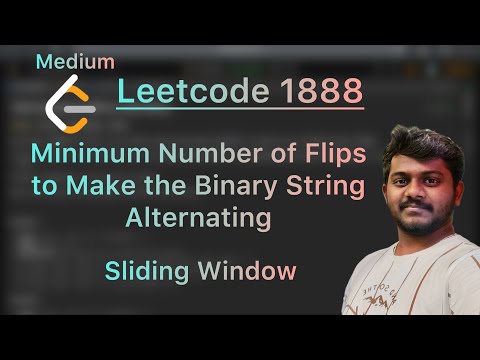 Leetcode 1888. Minimum Number of Flips to Make the Binary String Alternating