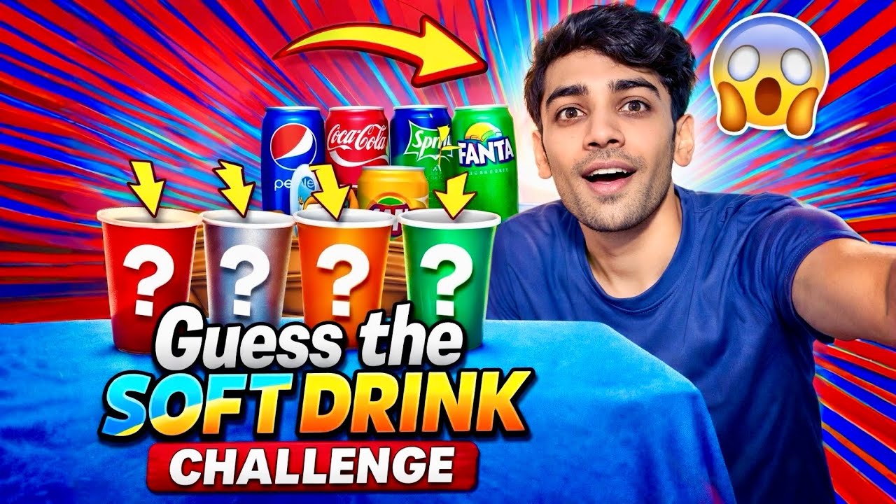 Drink Challenge with Brother 😂 | Blindfolded 